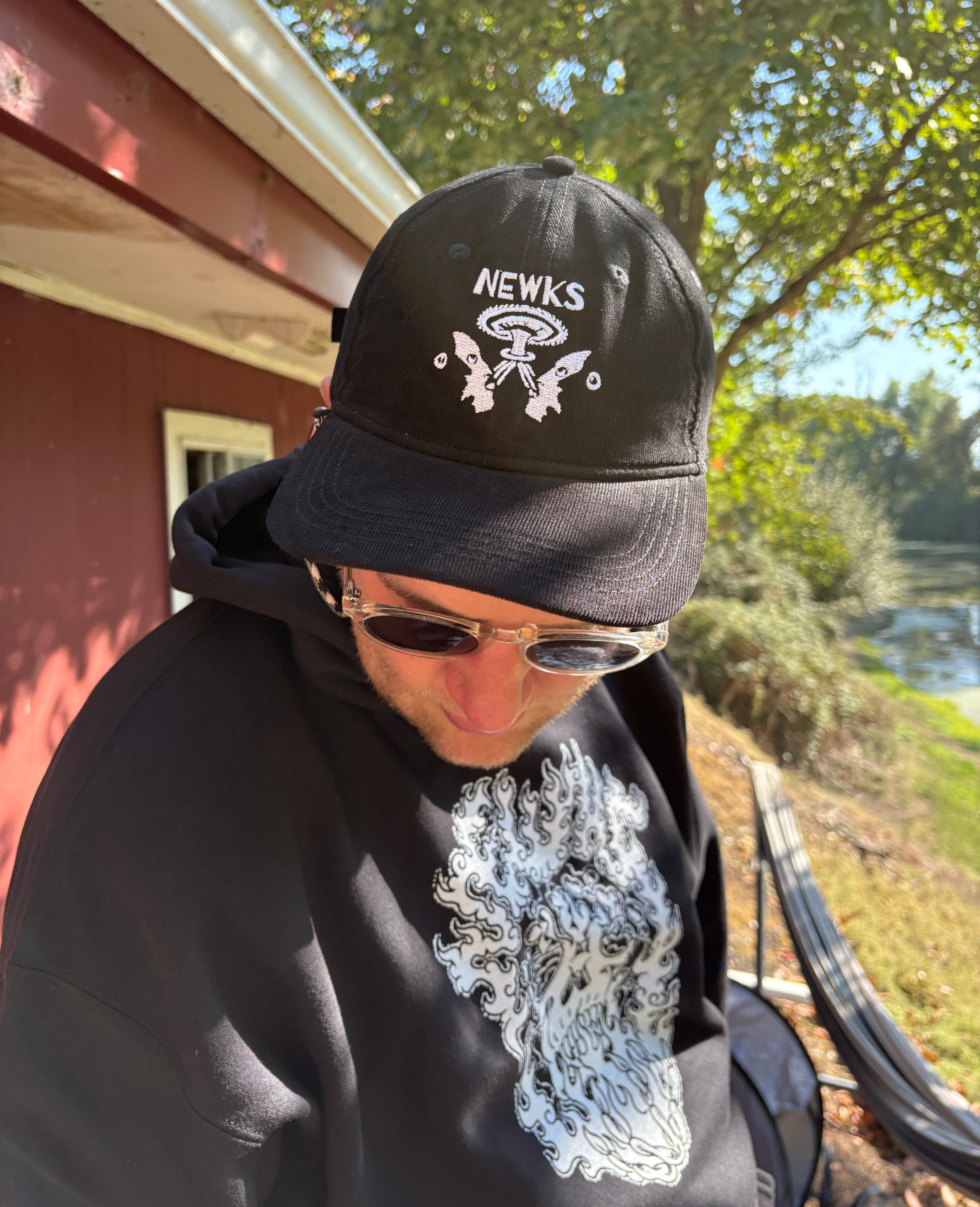 Newks Embroidered Corduroy Dad Hats