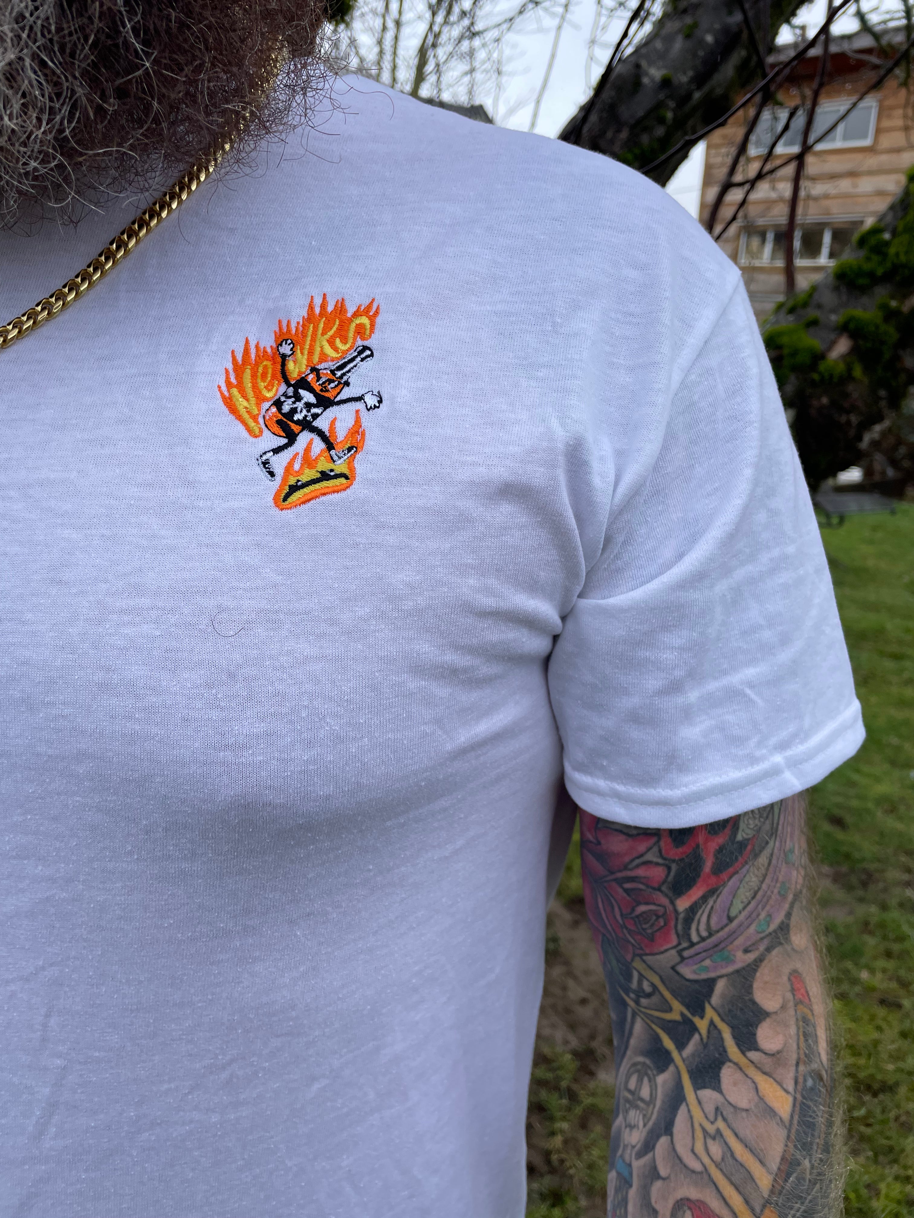 Newks Embroidered Skateboarding Shirt