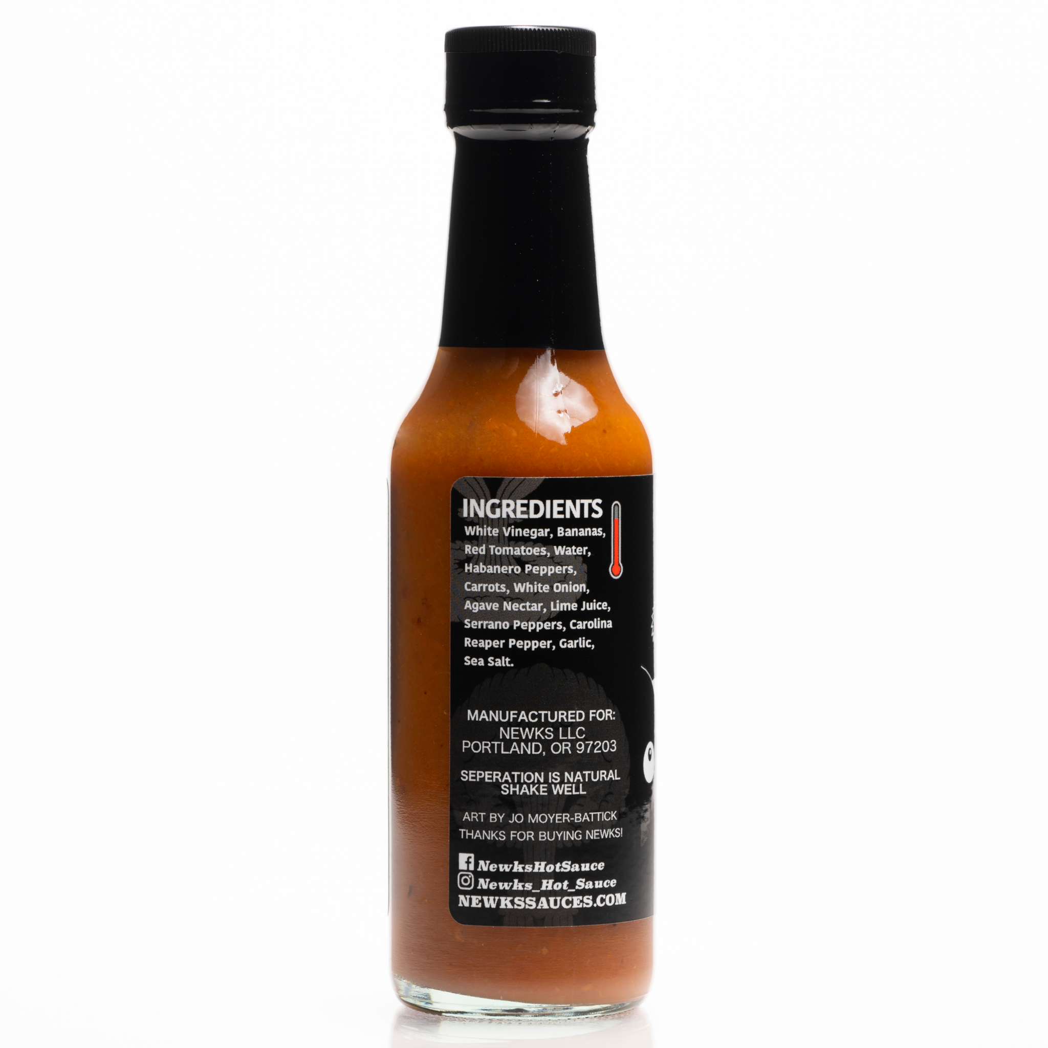 Hot Pepper Sauce (Banana + Carolina Reaper)